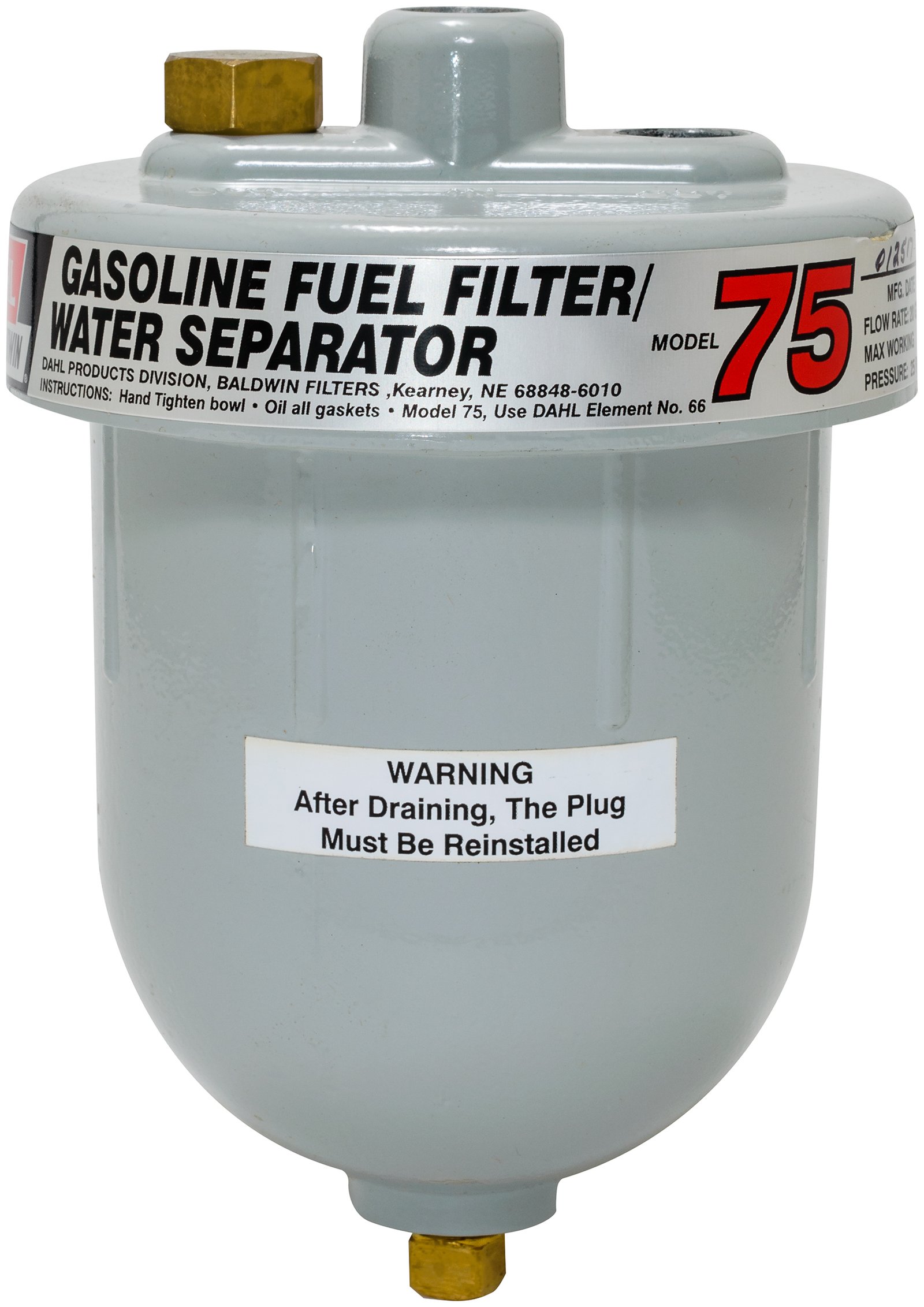 Gasoline or Diesel Fuel Filter/Water Separator