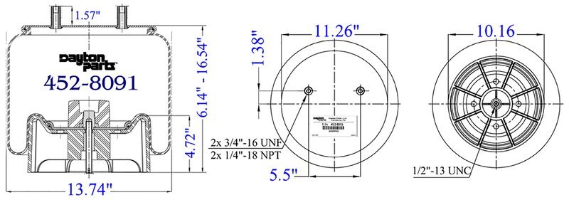 AIR SPRING;RLOB/P